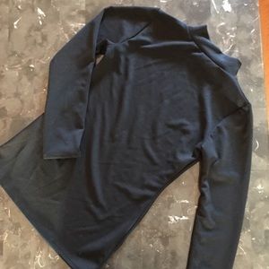 Mock neck black shirt